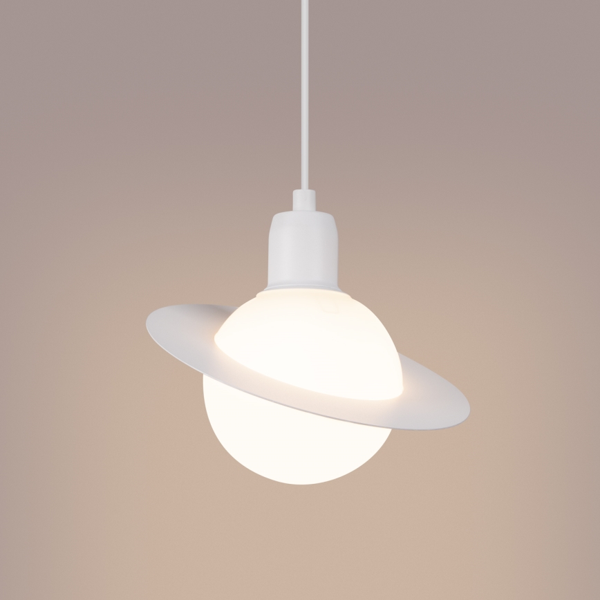 Luster na lanku HYPERION 1xG9/8W/230V biela