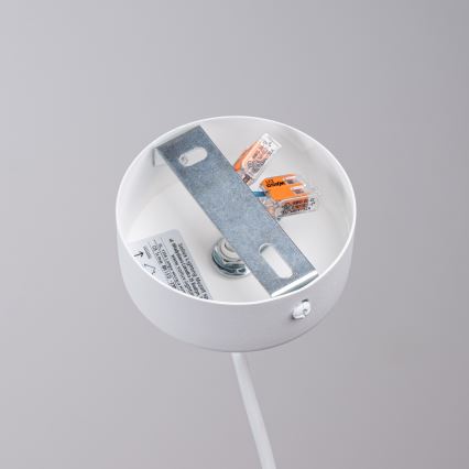 Luster na lanku HYPERION 1xG9/8W/230V biela