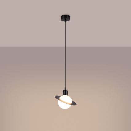 Luster na lanku HYPERION 1xG9/8W/230V čierna