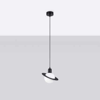 Luster na lanku HYPERION 1xG9/8W/230V čierna