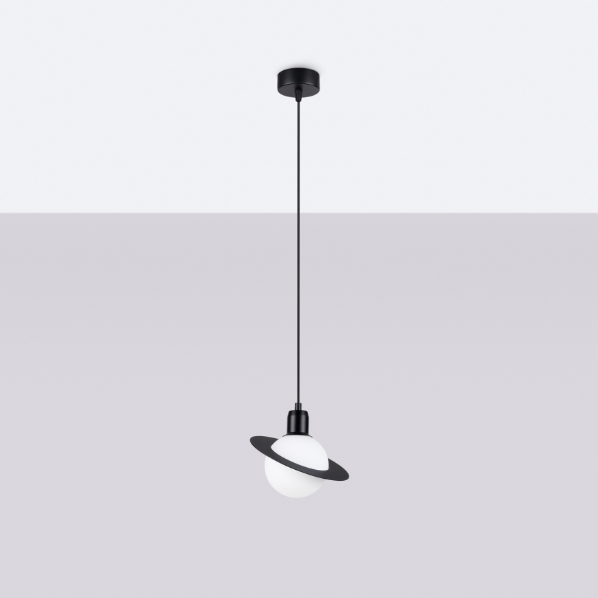 Luster na lanku HYPERION 1xG9/8W/230V čierna