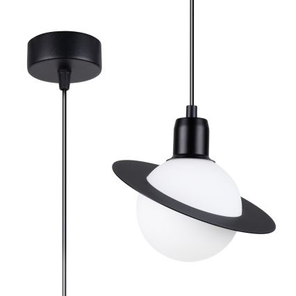 Luster na lanku HYPERION 1xG9/8W/230V čierna