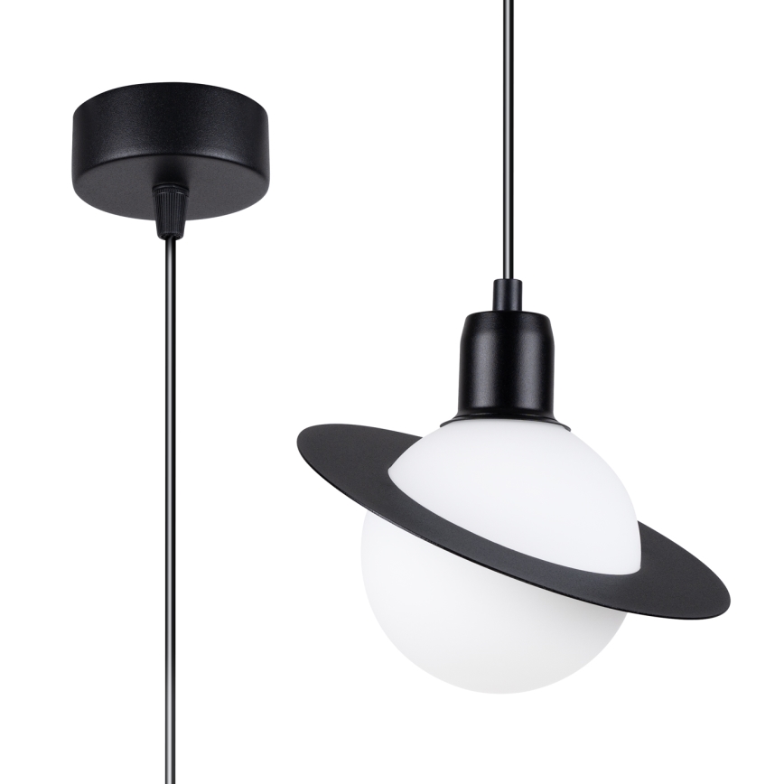 Luster na lanku HYPERION 1xG9/8W/230V čierna