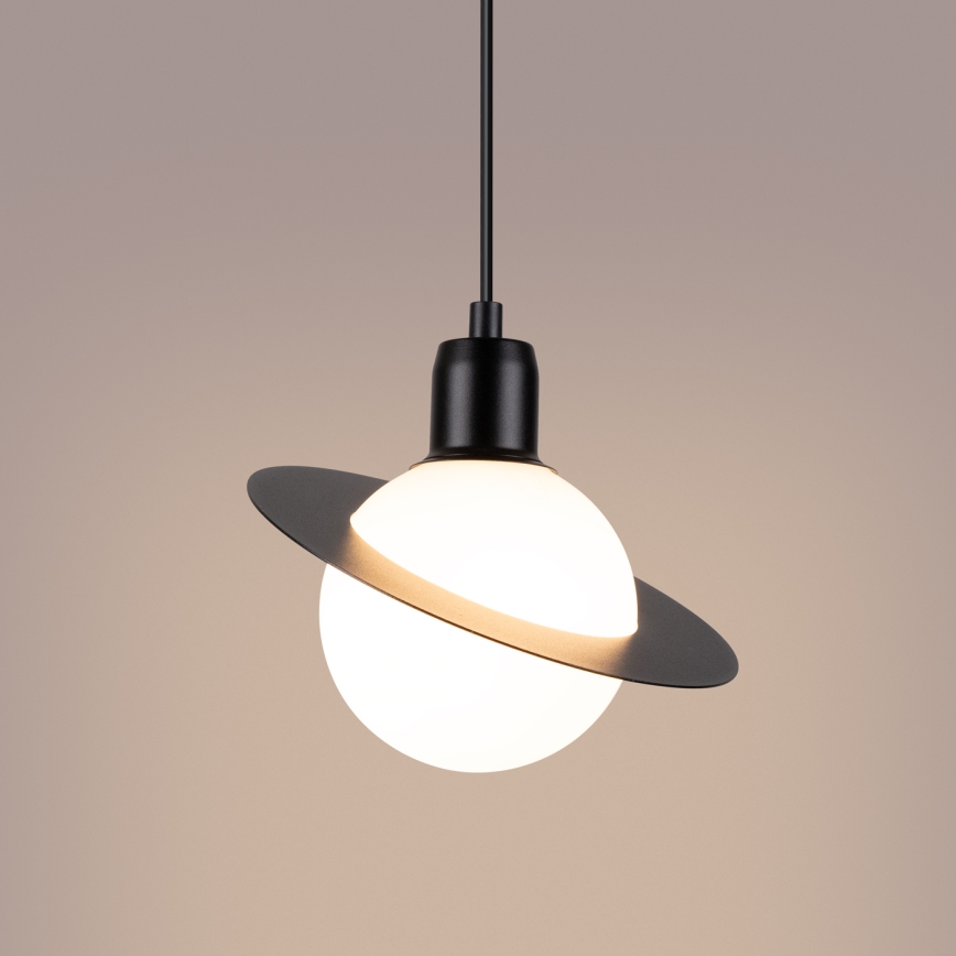 Luster na lanku HYPERION 1xG9/8W/230V čierna