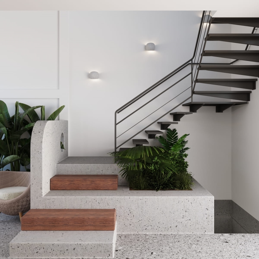 Nástenné svietidlo GLOBE 2xG9/8W/230V betón/šedá