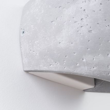 Nástenné svietidlo GLOBE 2xG9/8W/230V betón/šedá