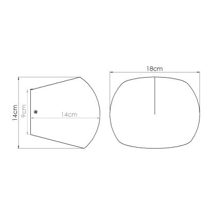 Nástenné svietidlo GLOBE 2xG9/8W/230V betón/šedá