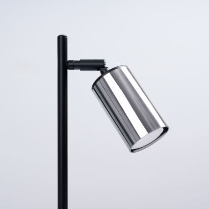 Stolná lampa WINX 1xGU10/10W/230V čierna/lesklý chróm