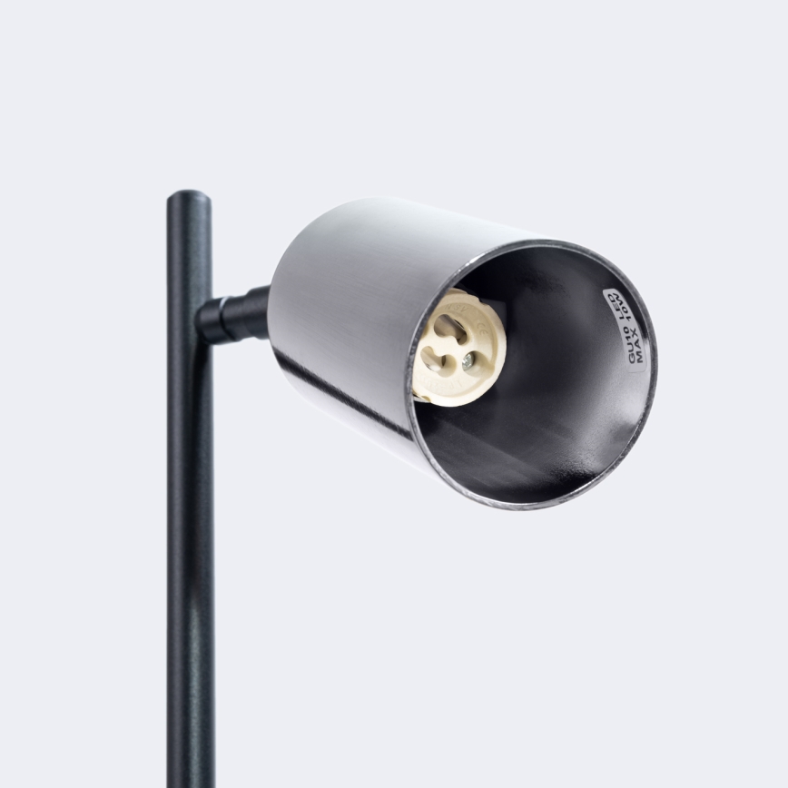 Stolná lampa WINX 1xGU10/10W/230V čierna/lesklý chróm