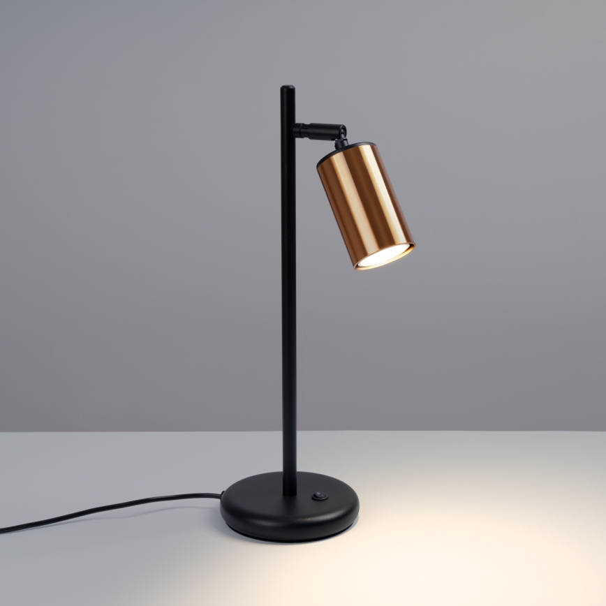 Stolná lampa WINX 1xGU10/10W/230V čierna/meď