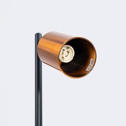 Stolná lampa WINX 1xGU10/10W/230V čierna/meď