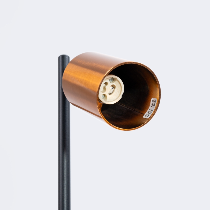 Stolná lampa WINX 1xGU10/10W/230V čierna/meď