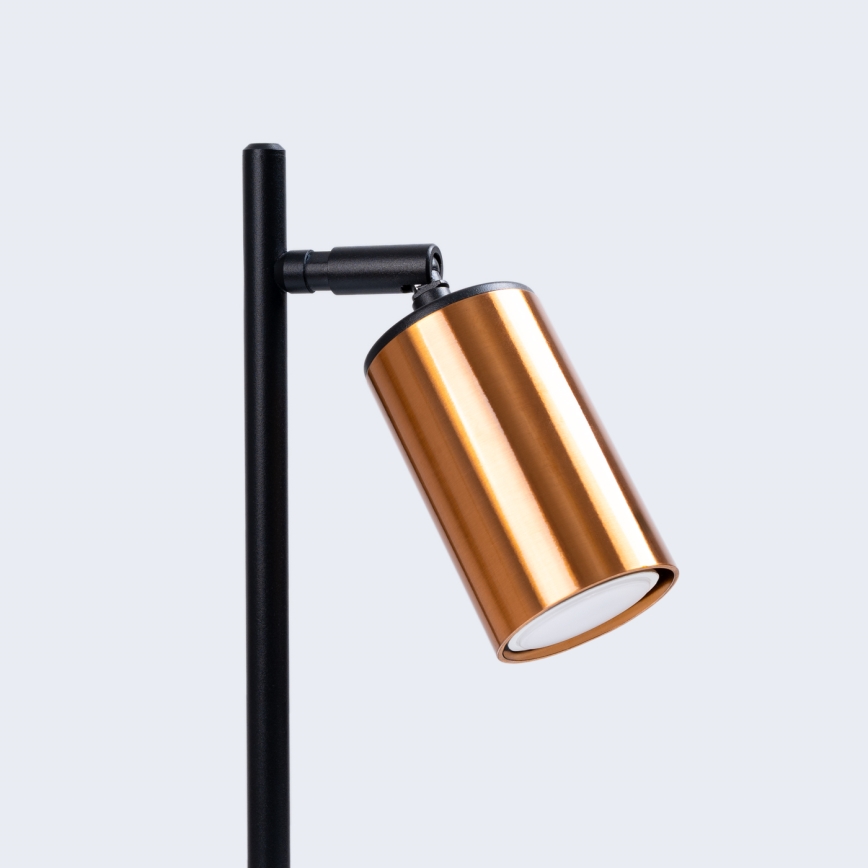 Stolná lampa WINX 1xGU10/10W/230V čierna/meď