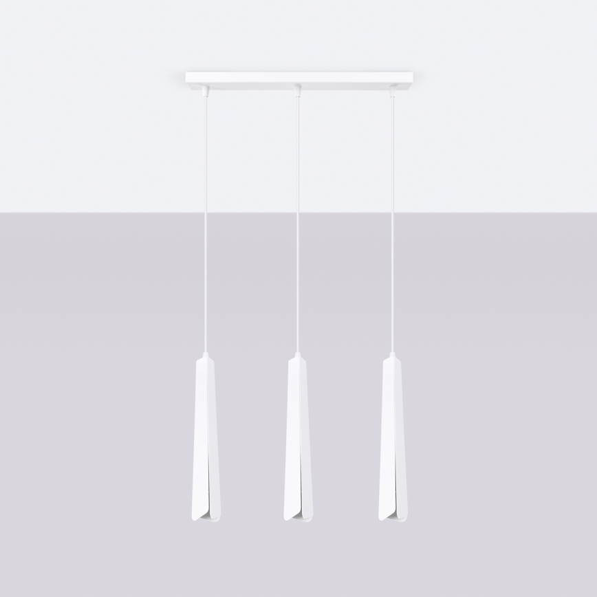 Luster na lanku PRYSM 3xG9/8W/230V biela