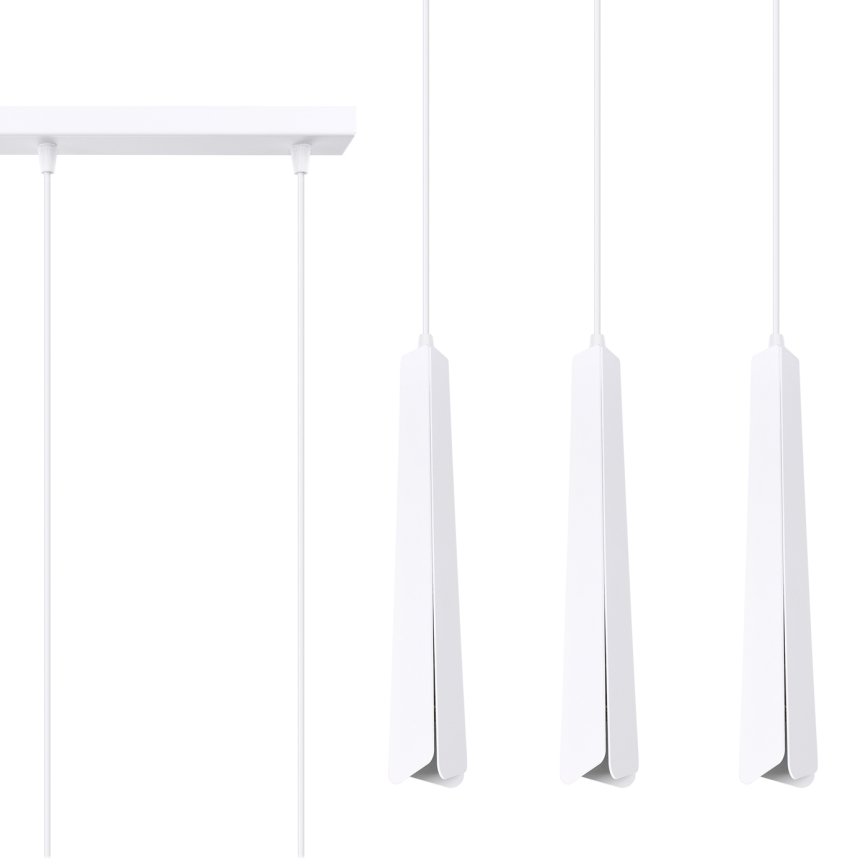 Luster na lanku PRYSM 3xG9/8W/230V biela
