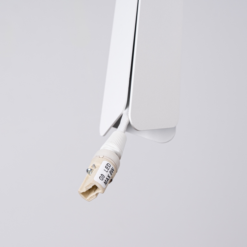 Luster na lanku PRYSM 3xG9/8W/230V biela
