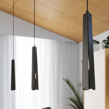 Luster na lanku PRYSM 1xG9/8W/230V čierna