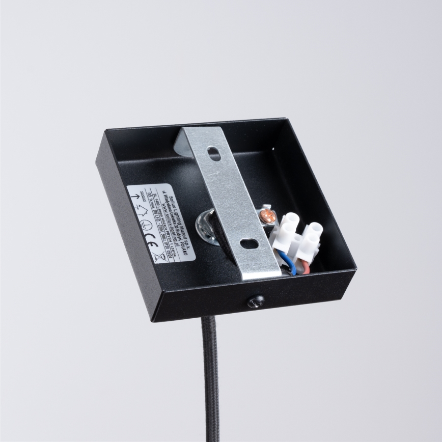 Luster na lanku PRYSM 1xG9/8W/230V čierna