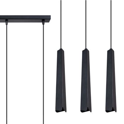 Luster na lanku PRYSM 3xG9/8W/230V čierna