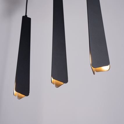 Luster na lanku PRYSM 3xG9/8W/230V čierna