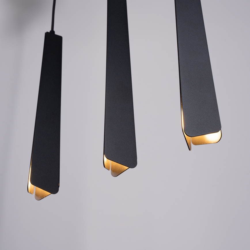 Luster na lanku PRYSM 3xG9/8W/230V čierna
