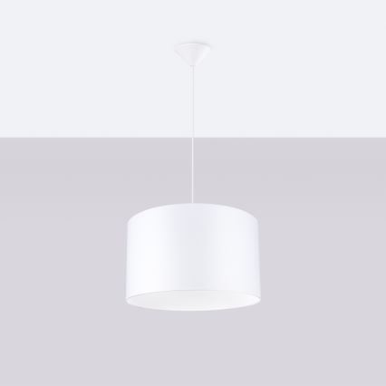 Luster na lanku NOVA 1xE27/15W/230V pr. 40 cm biela