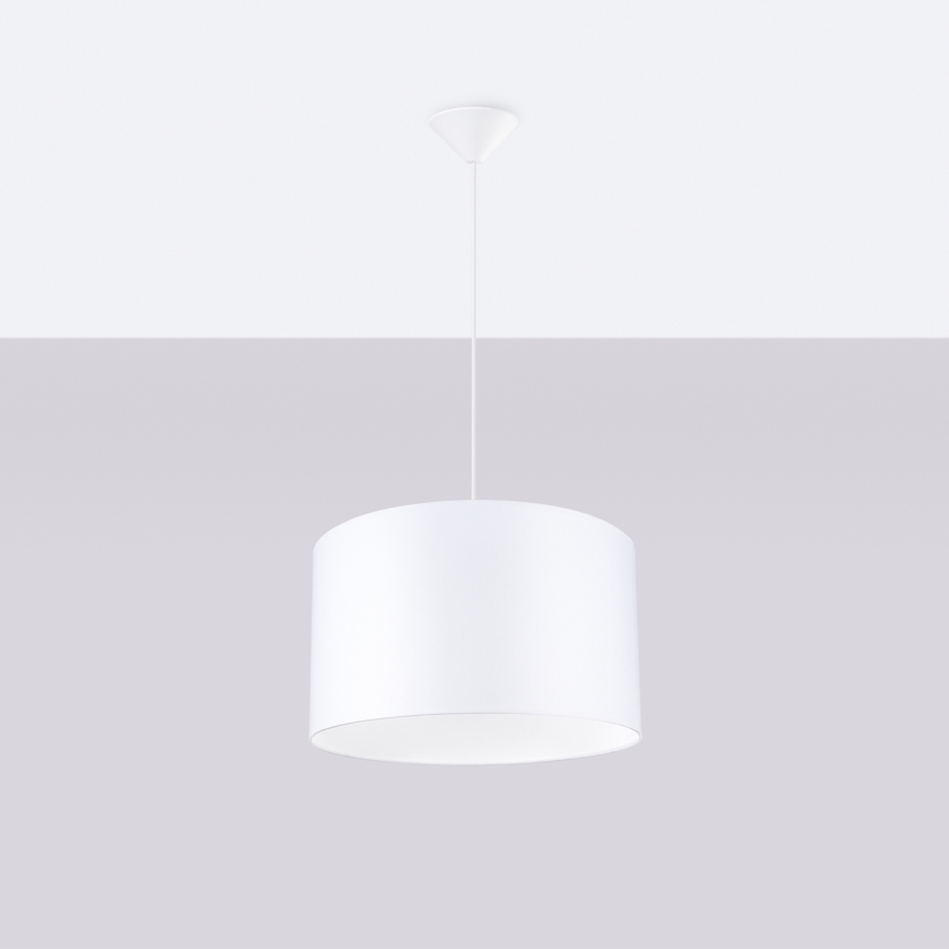 Luster na lanku NOVA 1xE27/15W/230V pr. 40 cm biela