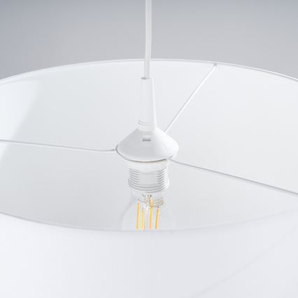Luster na lanku NOVA 1xE27/15W/230V pr. 40 cm biela