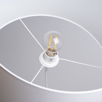 Luster na lanku NOVA 1xE27/15W/230V pr. 40 cm biela
