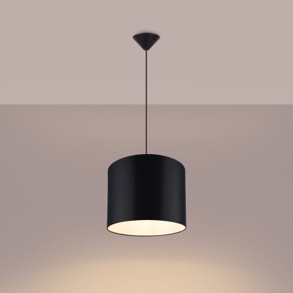 Luster na lanku NOVA 1xE27/15W/230V pr. 30 cm čierna