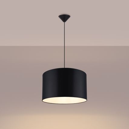 Luster na lanku NOVA 1xE27/15W/230V pr. 40 cm čierna