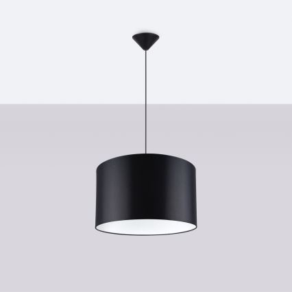 Luster na lanku NOVA 1xE27/15W/230V pr. 40 cm čierna