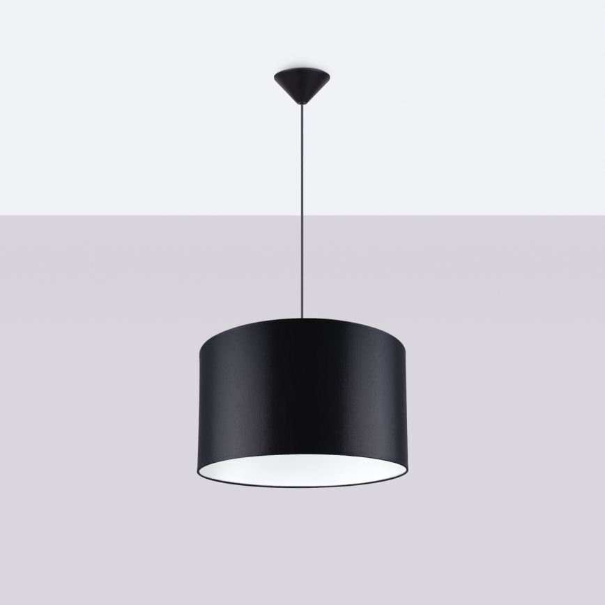 Luster na lanku NOVA 1xE27/15W/230V pr. 40 cm čierna