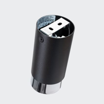 Bodové svietidlo NERO 1xGU10/10W/230V 12,5 cm čierna/lesklý chróm