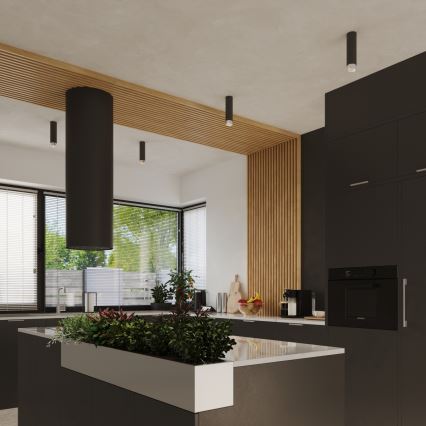 Bodové svietidlo NERO 1xGU10/10W/230V 22,5 cm čierna/lesklý chróm