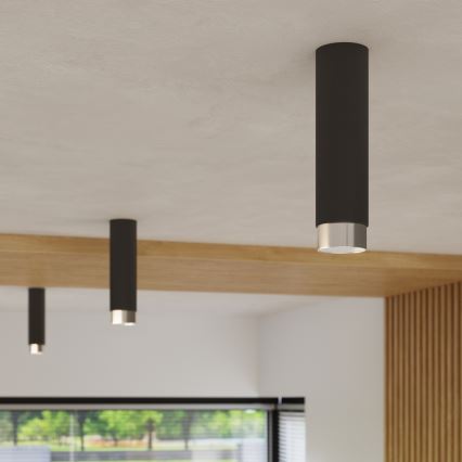 Bodové svietidlo NERO 1xGU10/10W/230V 22,5 cm čierna/lesklý chróm