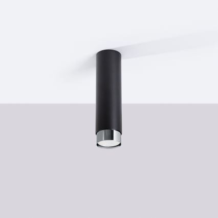 Bodové svietidlo NERO 1xGU10/10W/230V 22,5 cm čierna/lesklý chróm