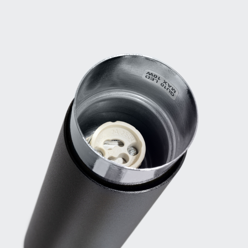 Bodové svietidlo NERO 1xGU10/10W/230V 22,5 cm čierna/lesklý chróm