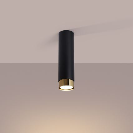Bodové svietidlo NERO 1xGU10/10W/230V 22,5 cm čierna/zlatá