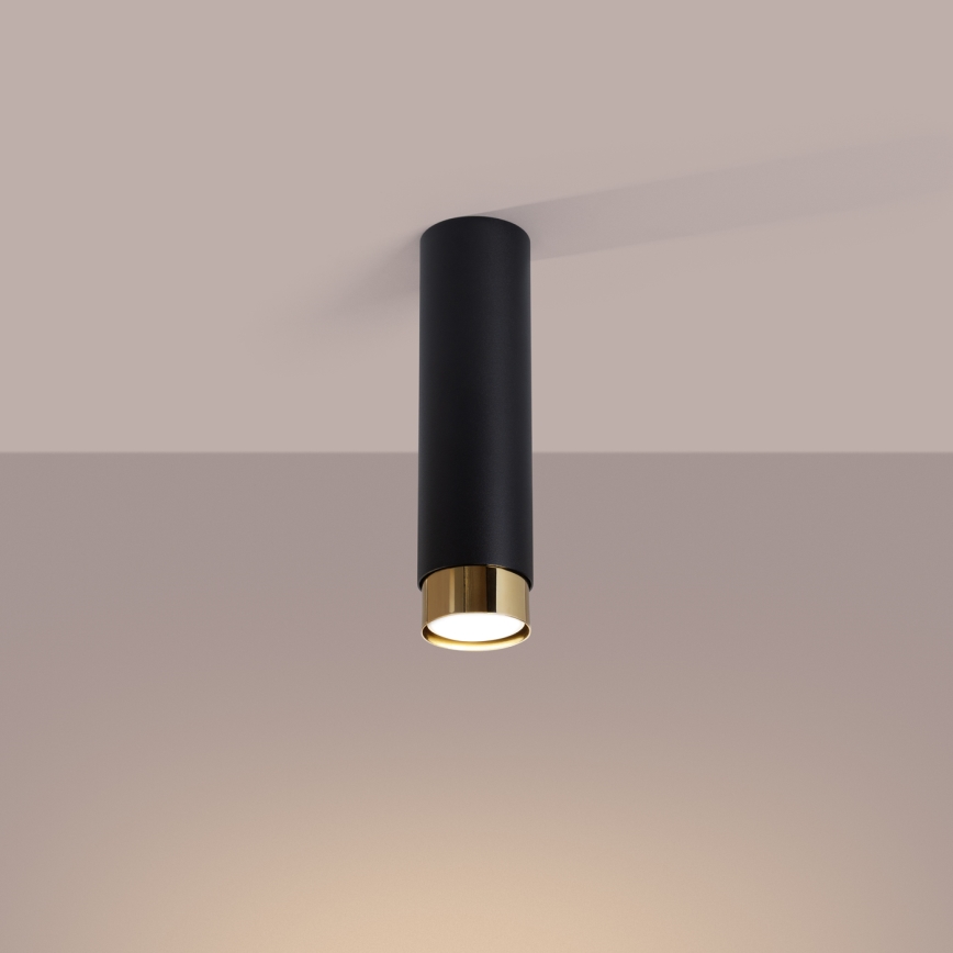 Bodové svietidlo NERO 1xGU10/10W/230V 22,5 cm čierna/zlatá