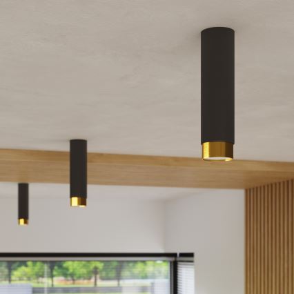 Bodové svietidlo NERO 1xGU10/10W/230V 22,5 cm čierna/zlatá