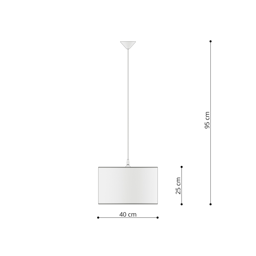 Detský luster na lanku UNICORN 1xE27/15W/230V pr. 40 cm jednorožec