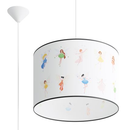 Detský luster na lanku FAIRY 1xE27/15W/230V pr. 40 cm víla