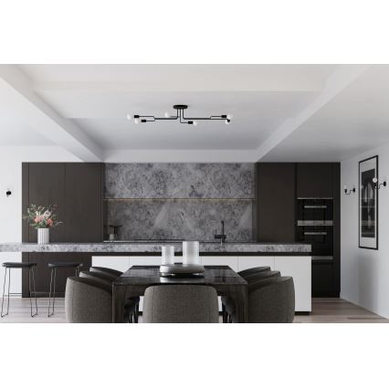 Nástenná lampa VECTOR 1xE27/15W/230V čierna