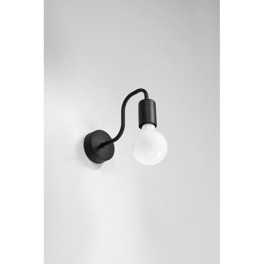 Nástenná lampa VECTOR 1xE27/15W/230V čierna