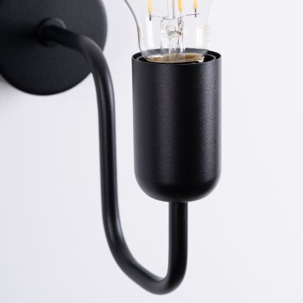 Nástenná lampa VECTOR 1xE27/15W/230V čierna