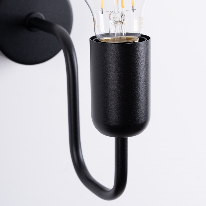 Nástenná lampa VECTOR 1xE27/15W/230V čierna