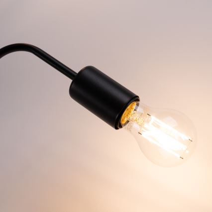Prisadený luster VECTOR 4xE27/15W/230V čierna