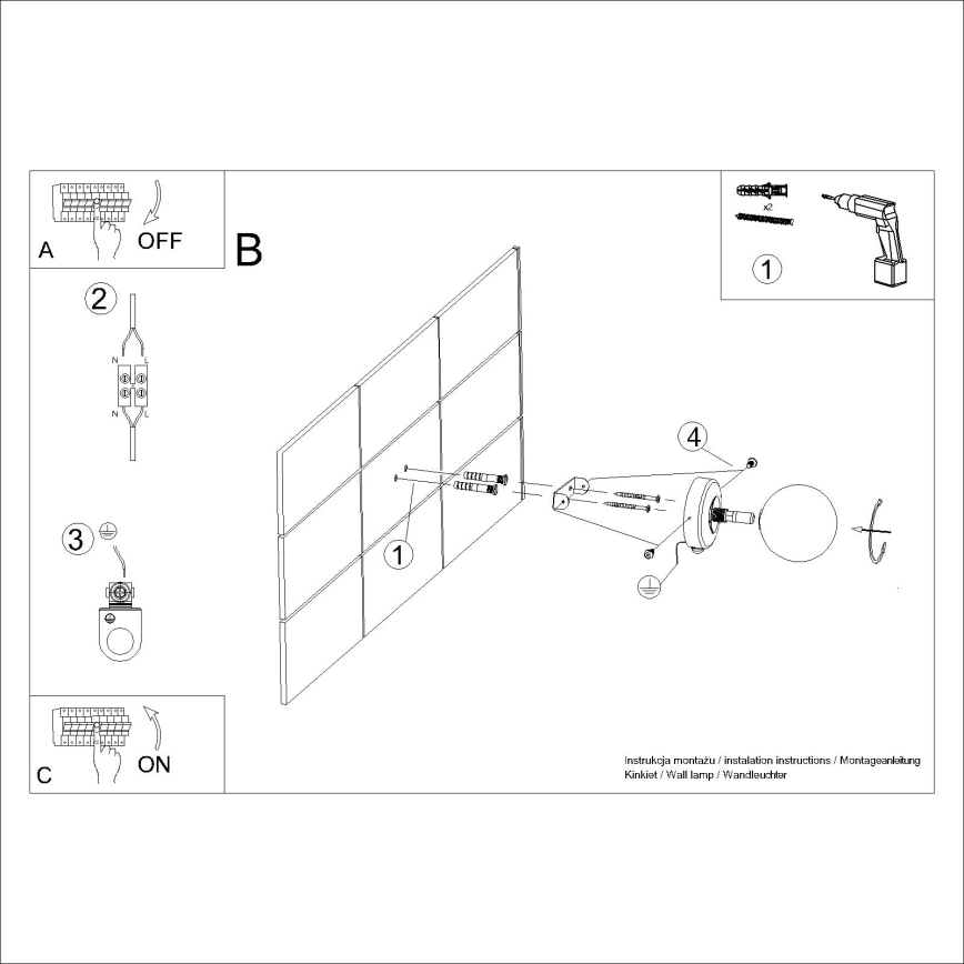 Nástenné svietidlo YOLI 1xG9/8W/230V biela