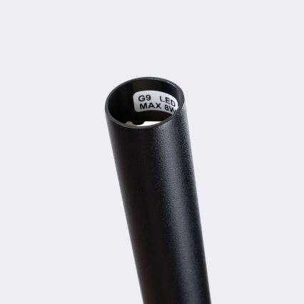 Luster na lanku BLISS 1xG9/8W/230V čierna